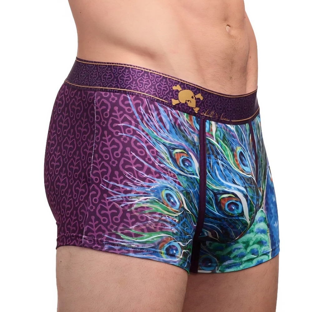 Skull & Bones Peacock Trunks NWT - Picture 3 of 4